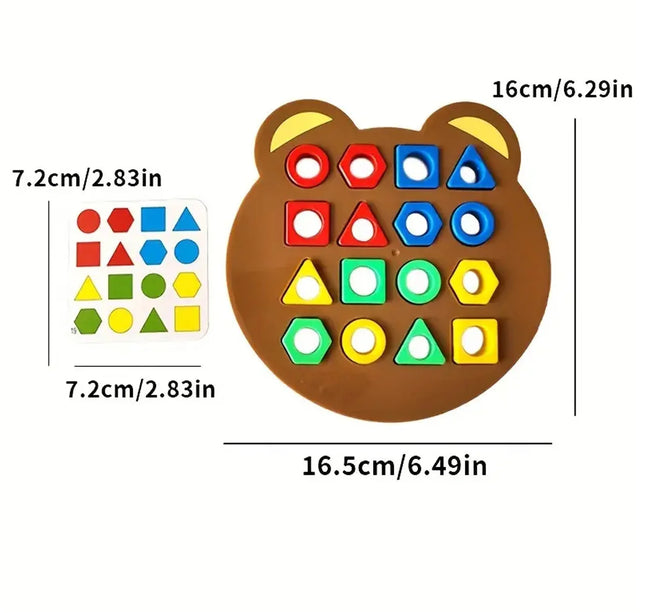 DIY Montessori Puzzle – Geometric Shape & Color Matching Game for Children