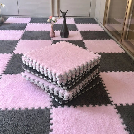 10/20pcs Baby Play Mat Set – Soft Plush EVA Foam Puzzle Carpet for Kids Room & Floor Warmth
