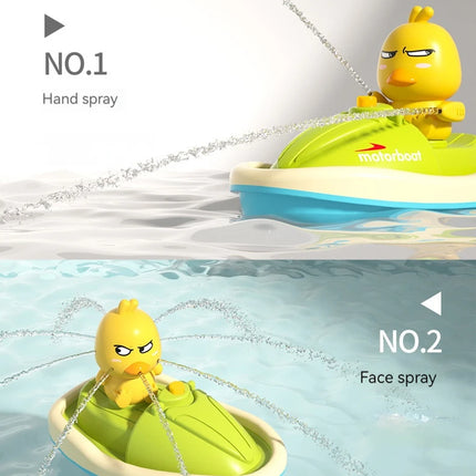 Automatic Water Spray Duck Toy – Sensory Bath Gift for Toddlers & Babies