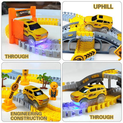 Electric Track Car Toy Set – Engineering Train Toys for Kids Educational Fun & Birthday Gifts
