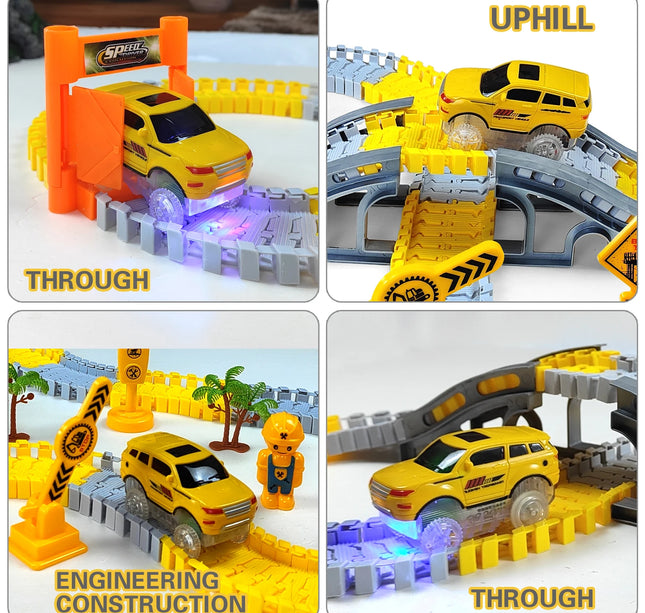 Electric Track Car Toy Set – Engineering Train Toys for Kids Educational Fun & Birthday Gifts