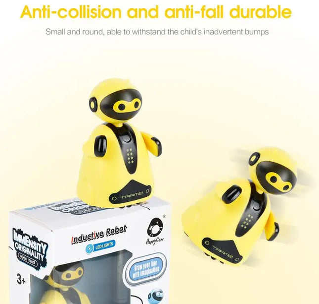 Inductive Line Following Robot Toy – Creative Electric Penguin Car that Follows Drawn Paths, Educational Gift for Kids