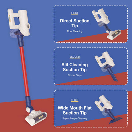 Electric Mini Vacuum With Light and Music Cleaner Simulation Housework Dust Catcher Educational Pretend Play Toys for Kids Gifts