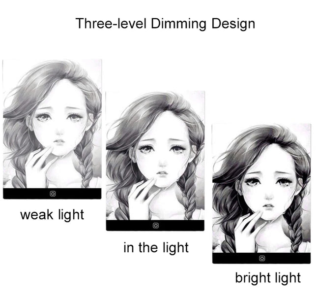 Led Drawing Copy Pad 3 Level Dimmable Board Table Animation Painting Educational Toys Gift Adjustable Light Notepad For Children