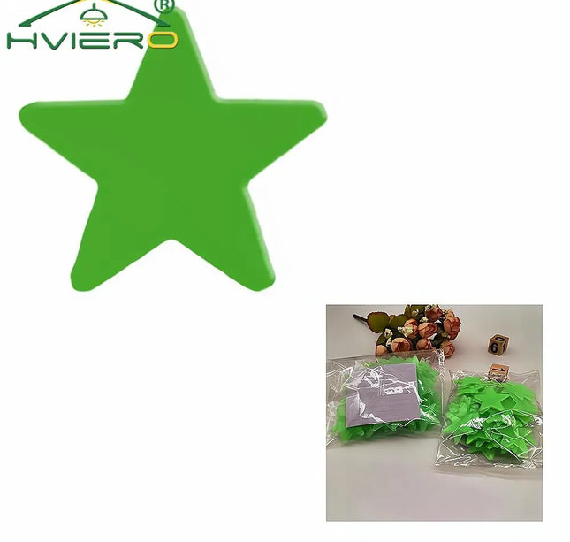 Luminous Star Wall Stickers – 50/100pcs 3cm Glow Decor for Kids & Parties