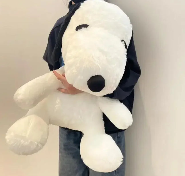 Big Snoopy Plush Toy – Kawaii White Dog Soft Stuffed Pillow Doll for Kids, Girlfriends & Birthday Gifts