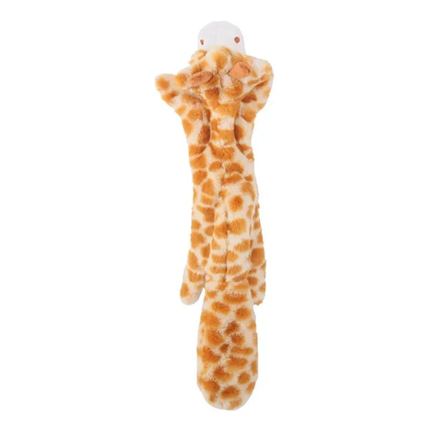 Funny Simulated Animal No Stuffing Dog Toy with Squeakers Durable Stuffingless Plush Squeaky Dog Chew Toy Crinkle Pet Squeak Toy
