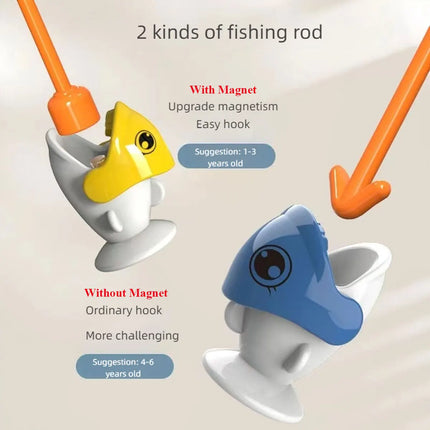 Magnetic Dinosaur Fishing Game – Montessori Toy with Rod for Toddlers & Kids
