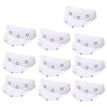10PCS White