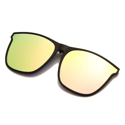 Men's Clip-On Polarized Sunglasses – Vintage Square Photochromic Night Vision Driving Glasses