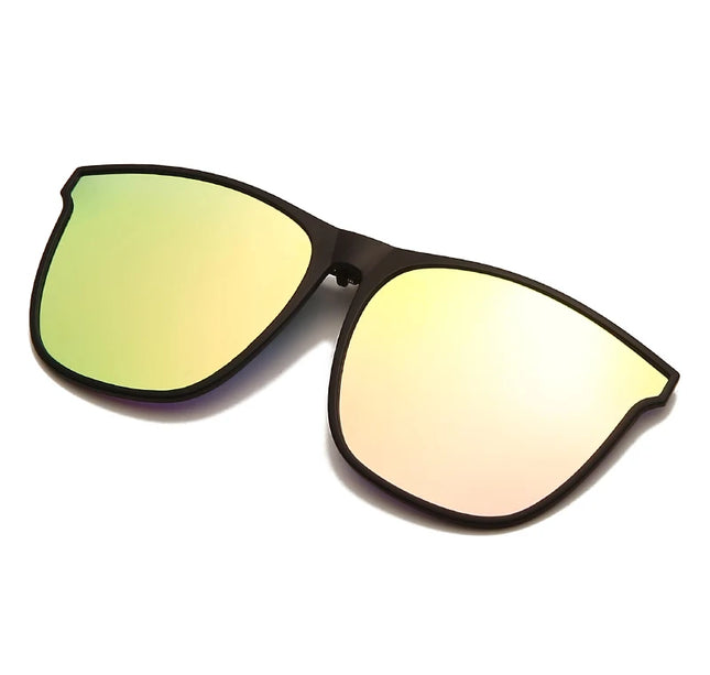Men's Clip-On Polarized Sunglasses – Vintage Square Photochromic Night Vision Driving Glasses