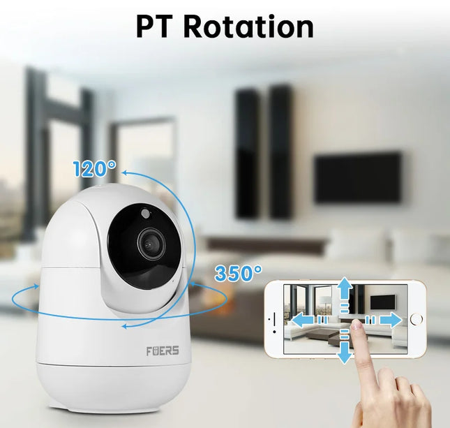 Fuers 5MP Tuya Smart WiFi Camera – Indoor IP Cam with AI & Baby Monitor