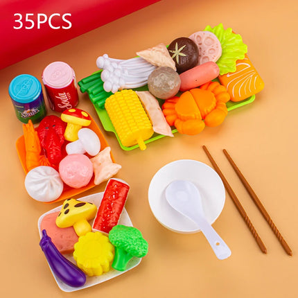 Kids Pretend Kitchen Playset – Simulation BBQ & Cooking Toys for Girls Educational Play House Fun