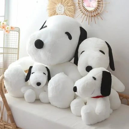 Big Snoopy Plush Toy – Kawaii White Dog Soft Stuffed Pillow Doll for Kids, Girlfriends & Birthday Gifts