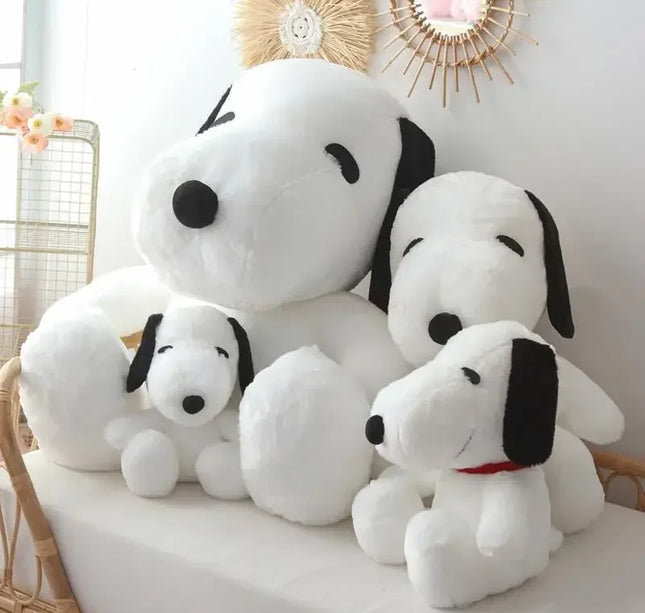 Big Snoopy Plush Toy – Kawaii White Dog Soft Stuffed Pillow Doll for Kids, Girlfriends & Birthday Gifts