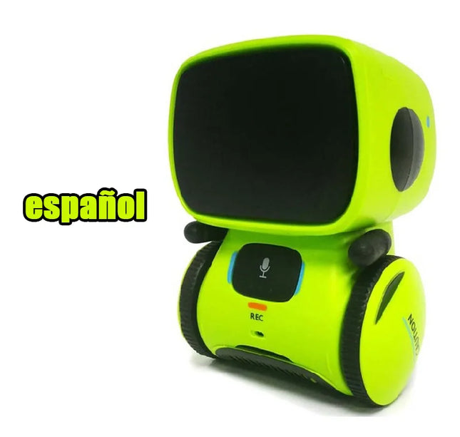 Intelligent RC Robot Toy – Interactive Voice & Touch Control with Russian, English & Spanish Versions for Educational Play