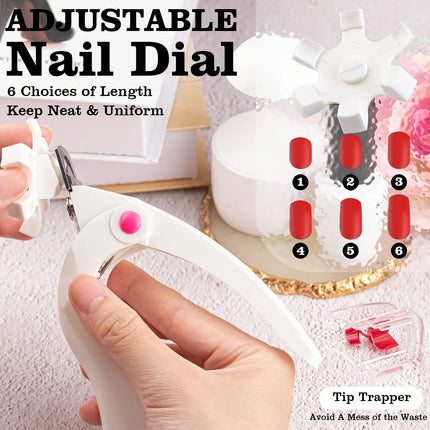 Acrylic Nail Clipper Adjustable Stainless Steel Cutter Trimmer for Nail Art Beauty Salon Tool Manicure Project