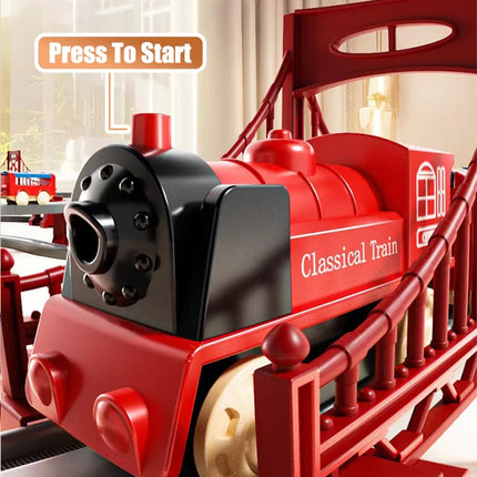 Electric Rail Train Set – Educational Assembly Model Toy for Boys, Simulation Track for Christmas & Birthday Gifts