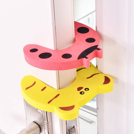 Cartoon Door Stopper – 2/5pcs Anti-Pinch Lock for Child Safety & Finger Protection