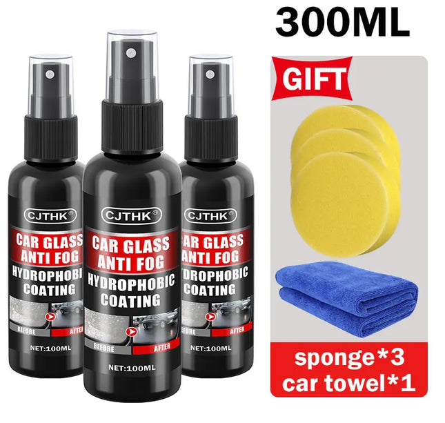 Nano Glass Coating Spray – Hydrophobic Rain Repellent & Oil Film Remover for Auto Glass