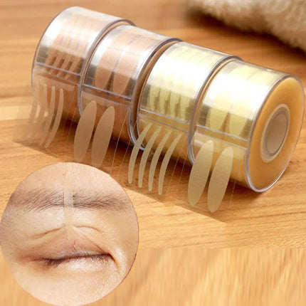 600pcs Double Fold Eyelid Tape – Invisible Self-Adhesive Lace Stickers for Eyelid Lift & Under Eye Beauty Tool