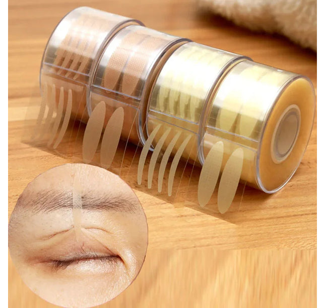 600pcs Double Fold Eyelid Tape – Invisible Self-Adhesive Lace Stickers for Eyelid Lift & Under Eye Beauty Tool