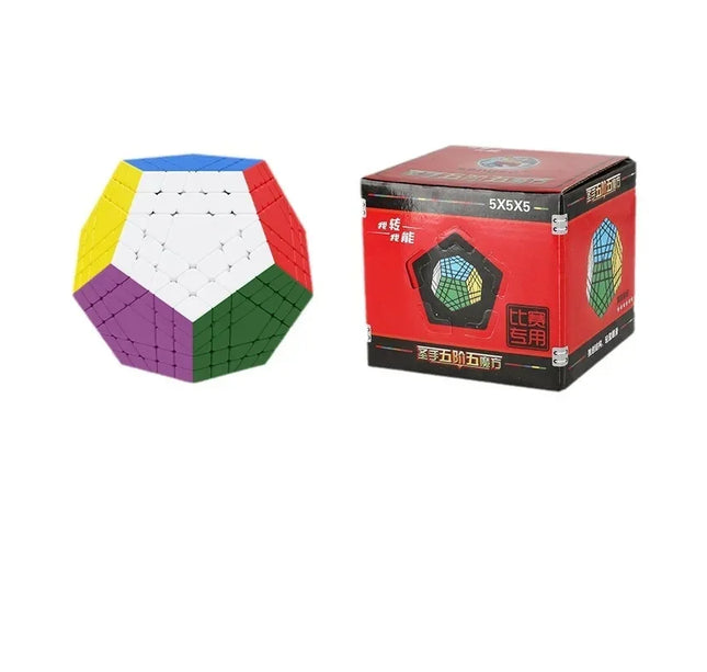 [Picube] SengSo 5x5 Megaminx 5x5x5 Gigaminx Magic Cube Black Base Mega Professional Cubo Magico Learning Educational Toys