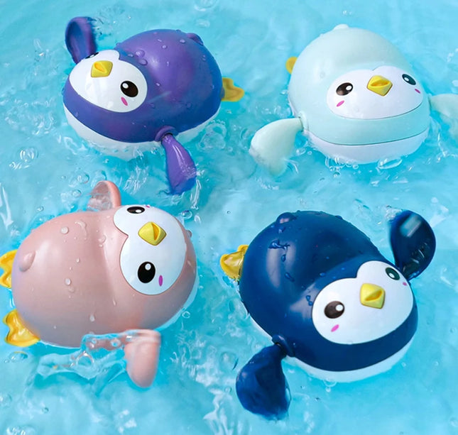 Baby Bath Toys – Wind-Up Swimming Animals for Kids Bathtub & Shower Play