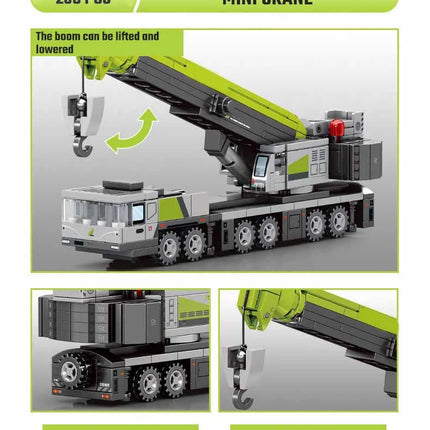 SEMBO Engineering Vehicle Building Kit – MOC Excavator & Mixer Truck Bricks Set for Boys DIY Educational Gifts