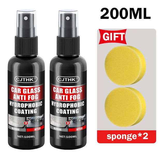 Nano Glass Coating Spray – Hydrophobic Rain Repellent & Oil Film Remover for Auto Glass