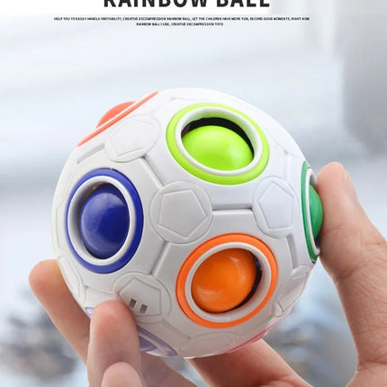 Antistress Cube Magic Fidget Toys Puzzle Rainbow Balls Children Educational Toy Adult Kid Reliever Stress Anxiety Christmas Gift