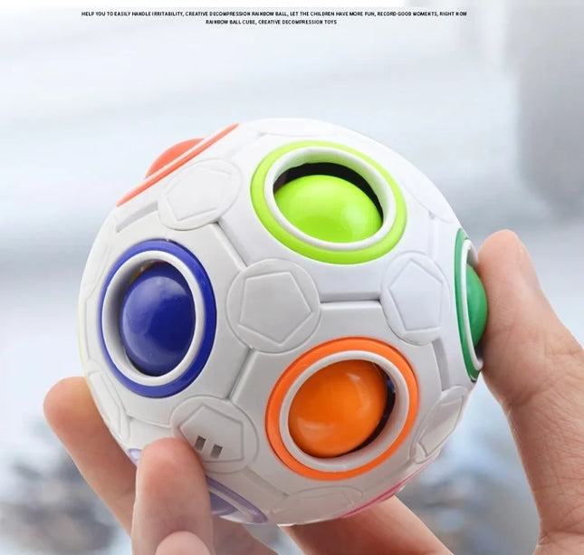Antistress Cube Magic Fidget Toys Puzzle Rainbow Balls Children Educational Toy Adult Kid Reliever Stress Anxiety Christmas Gift