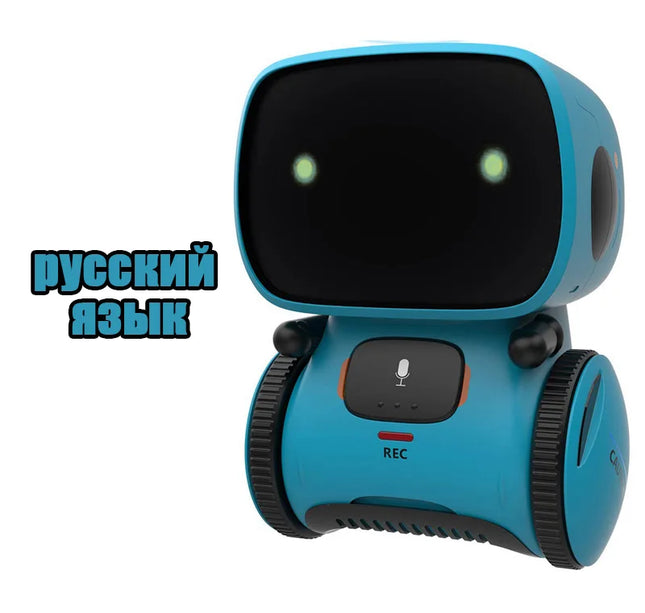 Intelligent RC Robot Toy – Interactive Voice & Touch Control with Russian, English & Spanish Versions for Educational Play