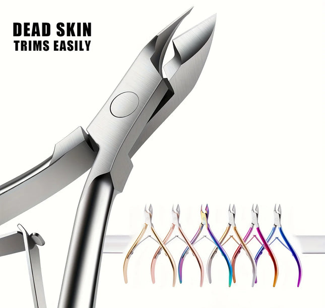 1 Pcs Colorful Scissor Nipper Clipper  Plier Colorful Nail Cuticle Dead Skin Remover Clear Nail Art Tool for Beauty Salon