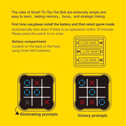 Tic Tac Toe Electronic Chessboard – Multifunctional Educational Strategy Game for Kids & Parent-Child Interaction