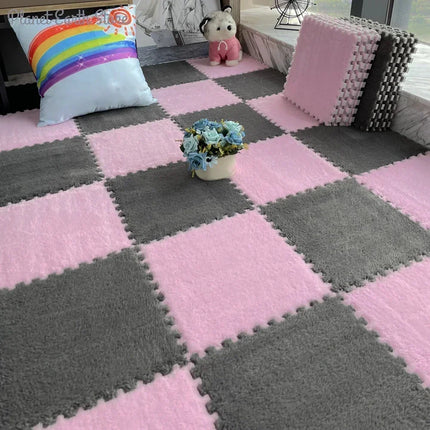 10/20pcs Baby Play Mat Set – Soft Plush EVA Foam Puzzle Carpet for Kids Room & Floor Warmth
