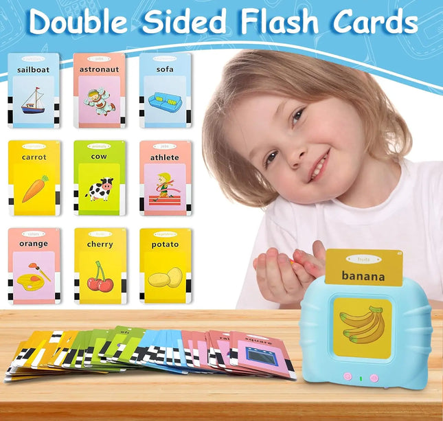 Early Education Flash Card Talking Flashcards for Kids Preschool Electronic Early Education Machine Gift Toddlers Montessori Toy