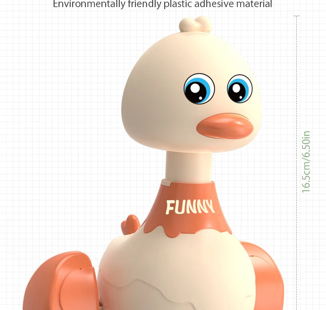 Baby Toy Swing Duck Toy Cartoon Press Vehicles Glide Animal Inertia Pull Back Cars Early Education Toys for Toddlers Boys Girls