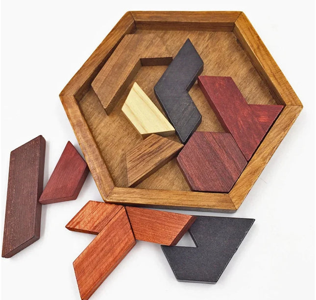 DIY Wooden Tangram – Learning & Thinking Puzzle for Children
