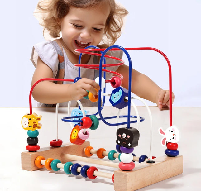 Early Education Building Blocks & Beads – Intelligence Development Toy for Toddlers Ages 1–3 Boys & Girls