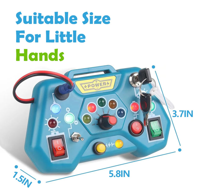 Montessori Busy Board Toys for Toddlers Gifts for 3 Year Old Baby Boys Girls Educational Learning Toys Toddler Travel Toys