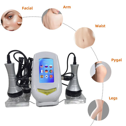 40K 3-in-1 Ultrasonic Body Shaping Instrument Beauty Massage Negative Pressure Slimming Facial Care Beauty Salon Dedicated