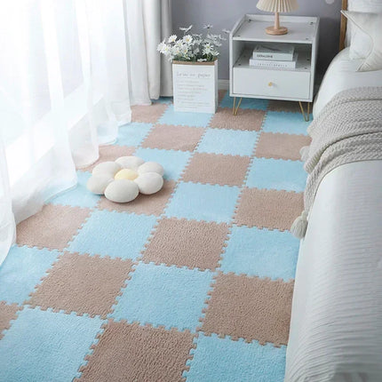 10/20pcs Baby Play Mat Set – Soft Plush EVA Foam Puzzle Carpet for Kids Room & Floor Warmth