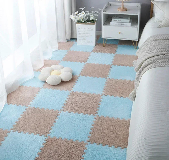 10/20pcs Baby Play Mat Set – Soft Plush EVA Foam Puzzle Carpet for Kids Room & Floor Warmth