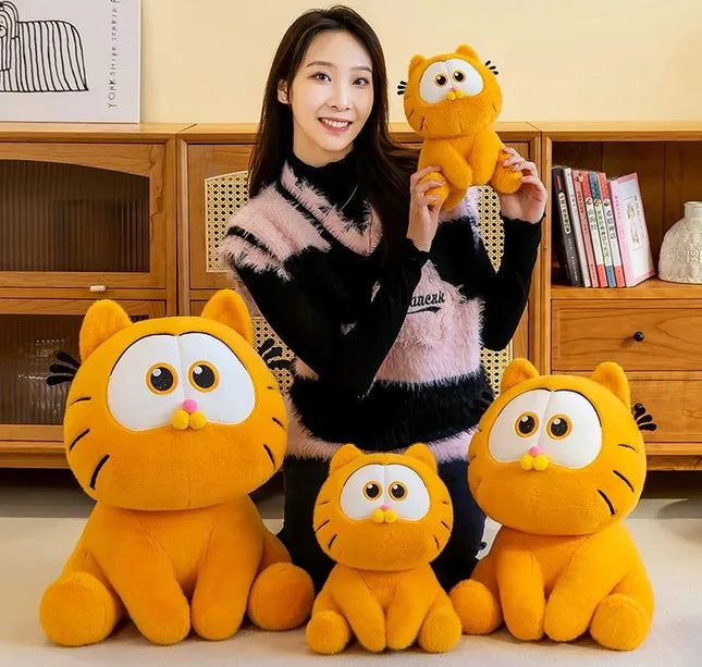 25CM Garfield Stuffed Plush Doll Kawaii Plushie Toy Cartoon Anime Cat Plush Decoration Gift