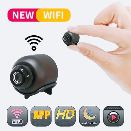 Mini WiFi Security Camera 1080P – Night Vision Baby Monitor & Audio Recorder