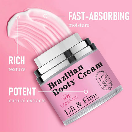 Brazilian Bum Body CreamWomen Firm Nutritious Moisturizer Softening Smoothing Body Lotion Hip Buttock Skin Care Reduce Cellulite