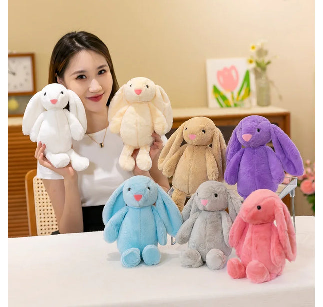 Cute Bunny Rabbit Plush Toy – Long Ear Soft Stuffed Animal Doll for Girls, Kids & Baby Birthday Gifts
