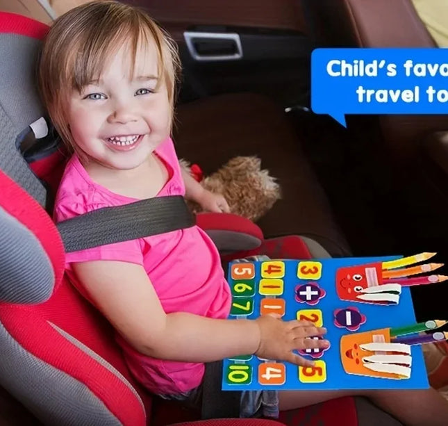 Felt Learning Board Children Toys Educational DIY Toy Addition Subtraction Finger Arithmetic Teaching Enlightenment Board