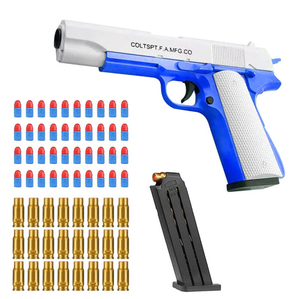 Toy Guns Ball Blaster With Soft Bullets Toys Foam Blaster Shooting Games Education Toy Model For 6,7,8,9,14+ Kids